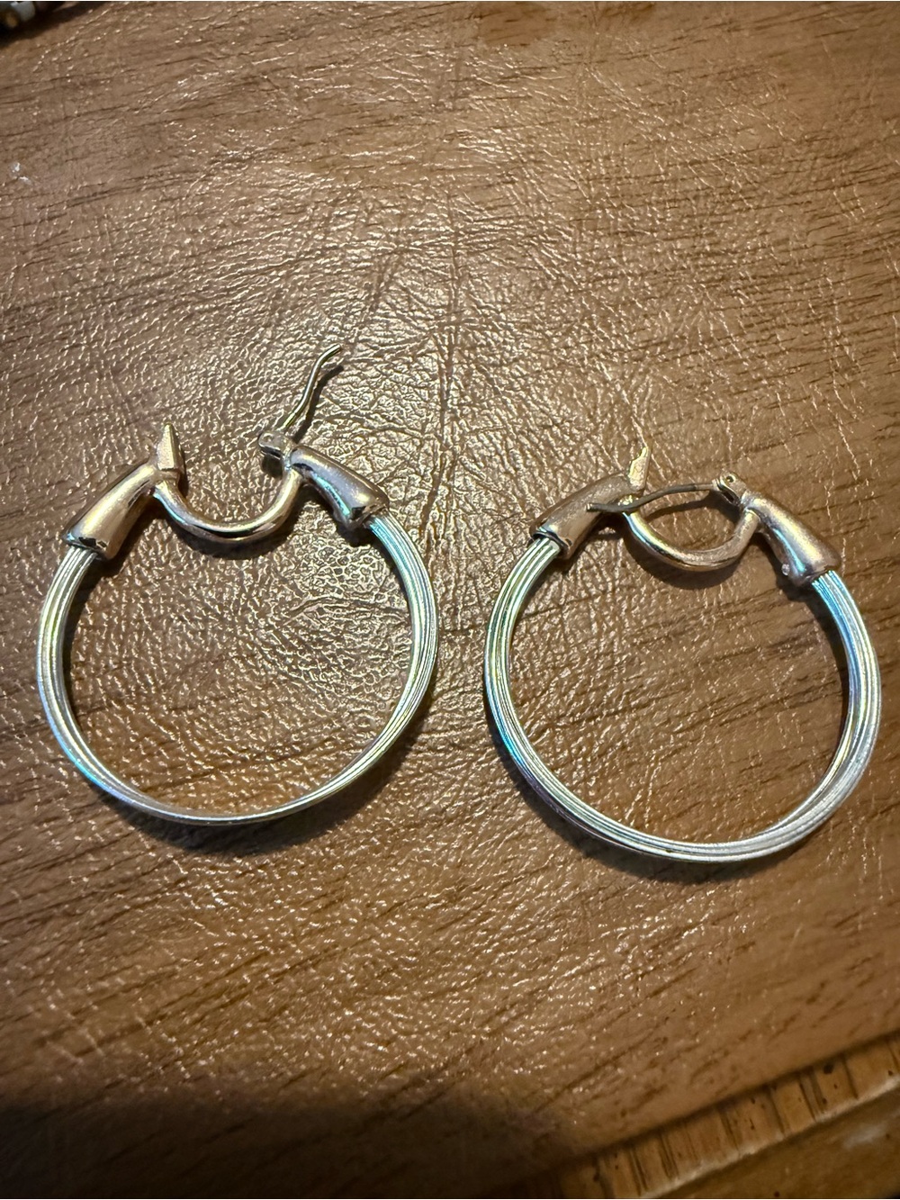 Classic Silver-Tone Hoop Earrings for Women